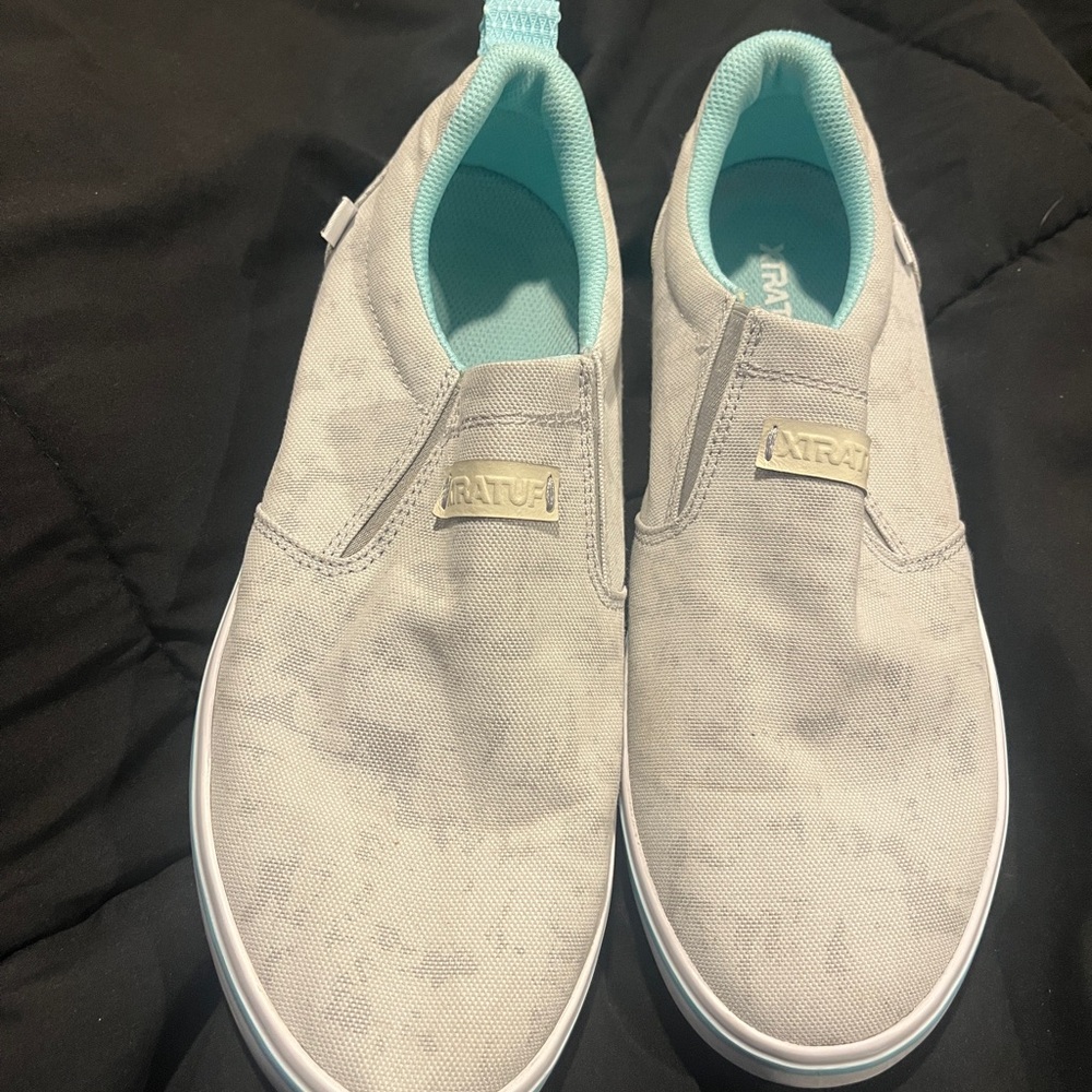 Casual Women's Slip-On Shoes - Cream